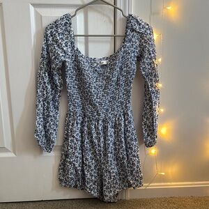 Floral Long Sleeve Romper